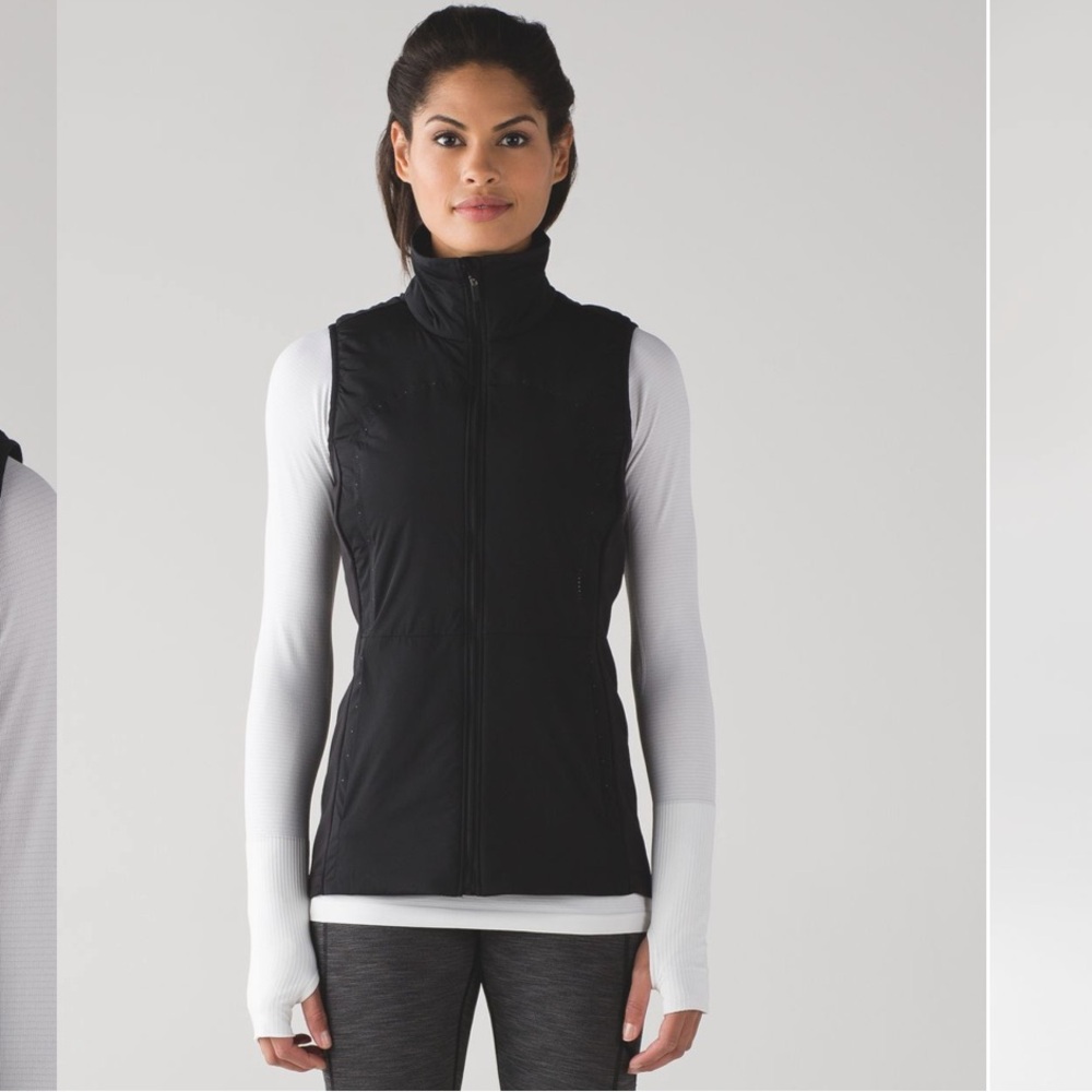Lululemon Run For Cold Vest Black size 6
